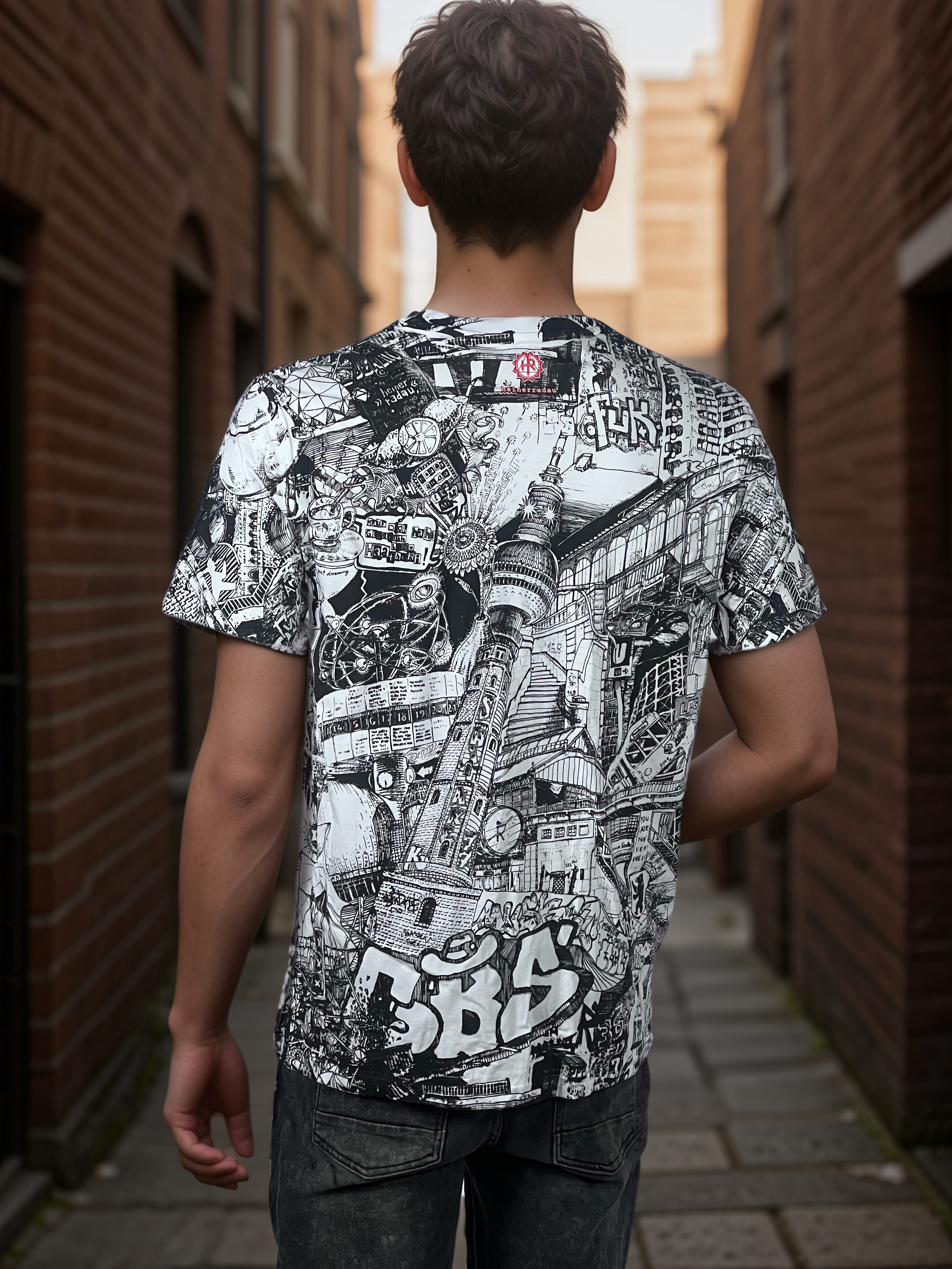 Berlin Handmade T-Shirt BLACK/WHITE